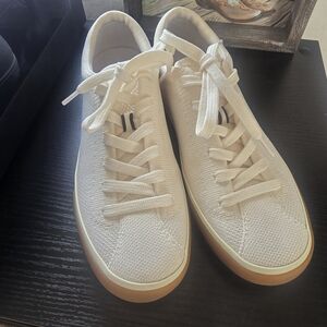 The Lace Up Sneaker in Bright White By ROTHY'S